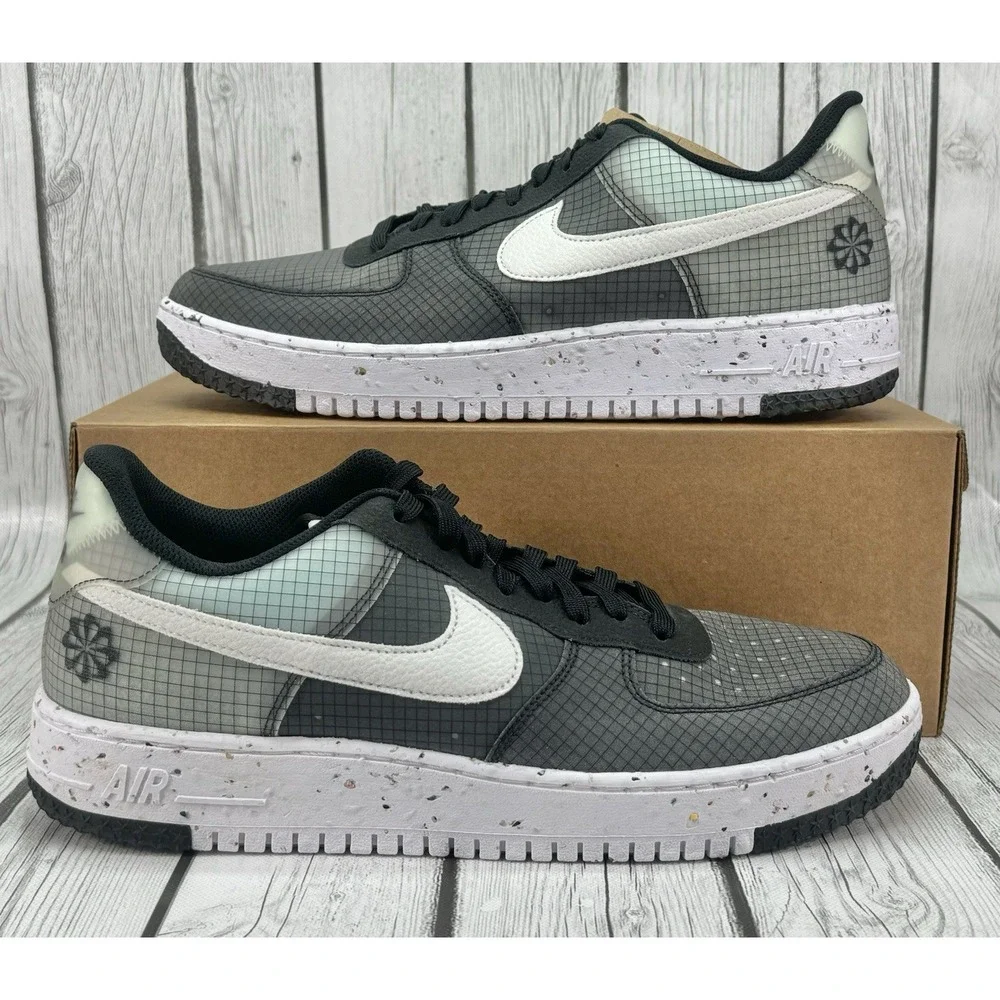 Nike Air Force 1‎ Crater Move To Zero Black White Size 13 DH2521 001